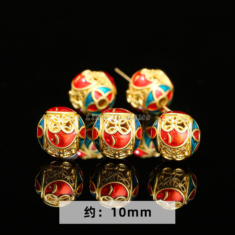 Ancient sand gold accessories loose beads