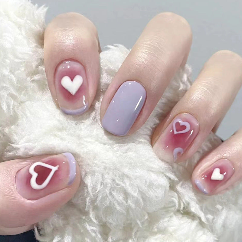 Taro Purple Heart Short Wearable Nail