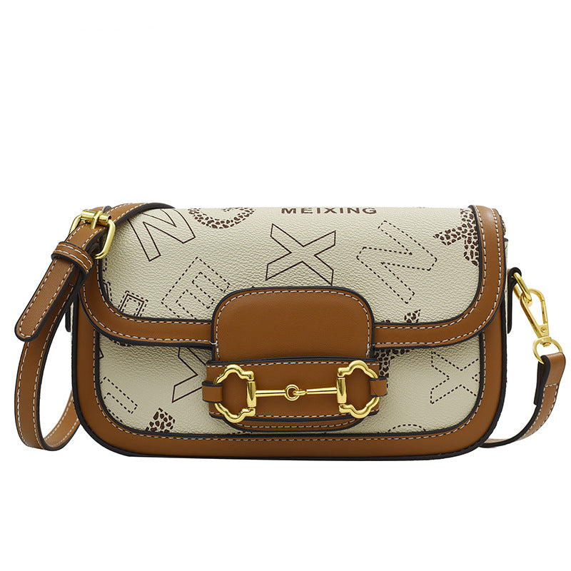 Elegant contrasting messenger bag