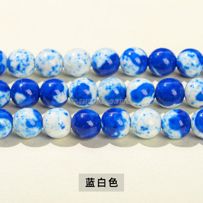 Synthetic color rain color stone loose beads jade beads