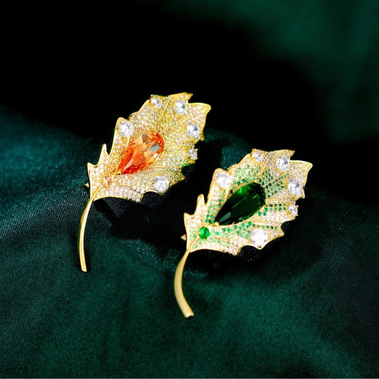 Plant Leaf Brooch