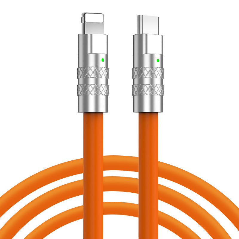 PD Type-C to Lightning Zinc Alloy Silicone Cable