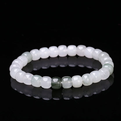 Natural ice emerald old bead bracelet