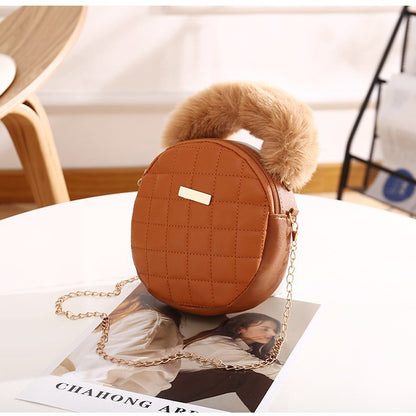 Niche fashion small round bag