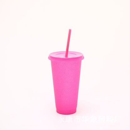 Straw cup wholesale can make logo.