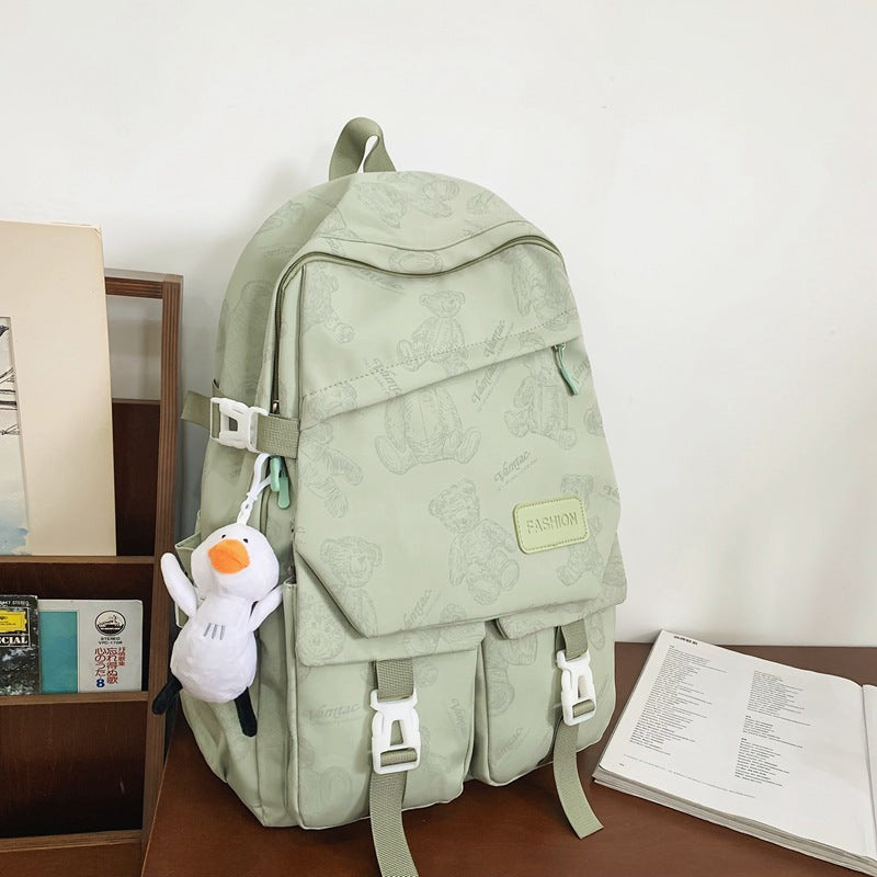 Nylon water-repellent backpack for junior high school students