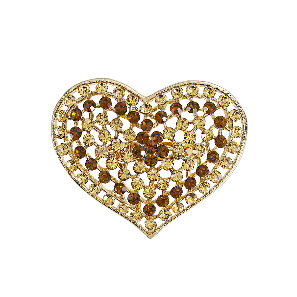 Love Rhinestone Brooch