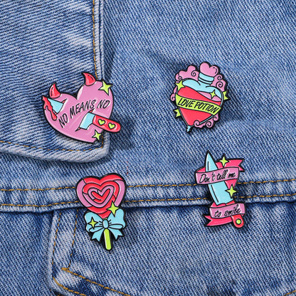 Cartoon Drip Alloy Brooch