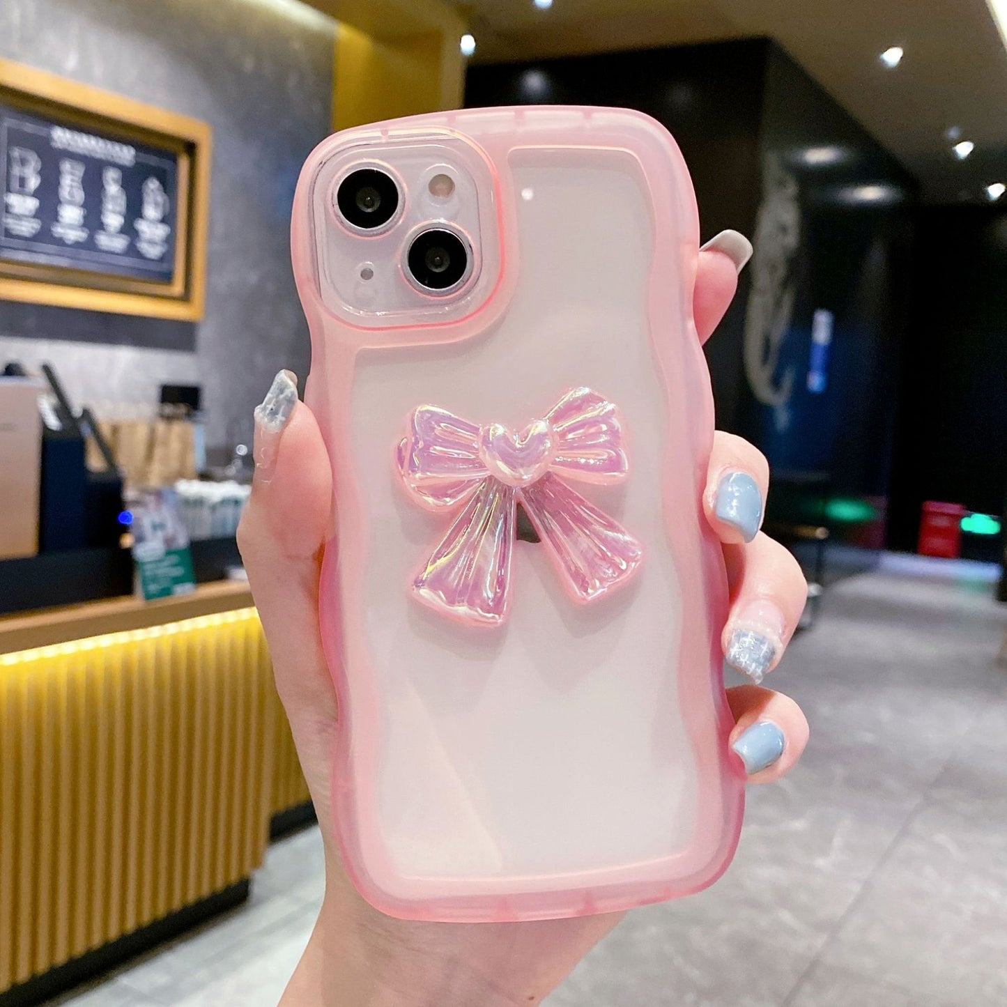 OPPO RENO9PRO Wavy Colorful Bow A58 Ins Style Case