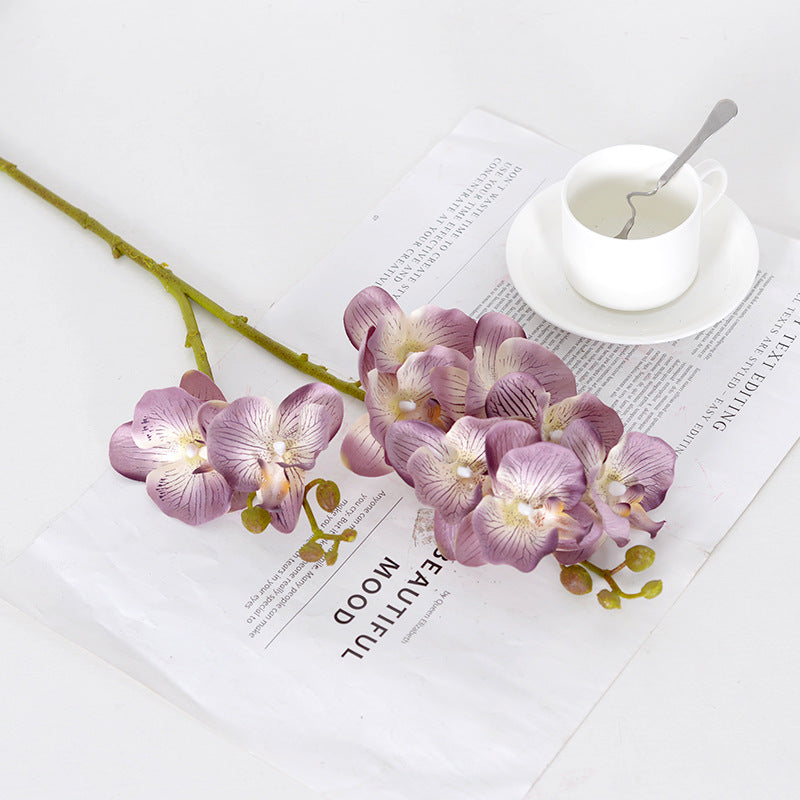 9 autumn color Phalaenopsis artificial flowers