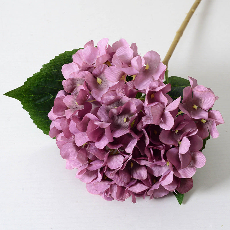 Artificial Hydrangea with Leaves Artificial Flowers Wholesale