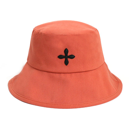 Embroidered Korean-Japanese Versatile Fisherman Hat