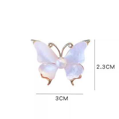 Vintage White Butterfly Accessory Brooch