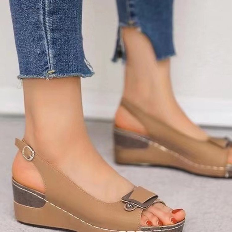 Beach heel sandals women