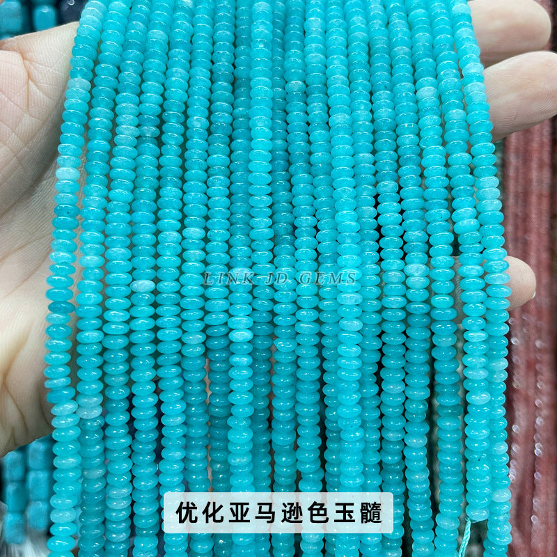 4 * 2Mm natural jade abacus beads loose beads