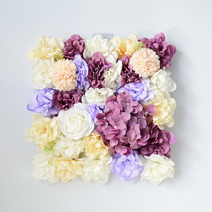 Artificial rose hydrangea wall