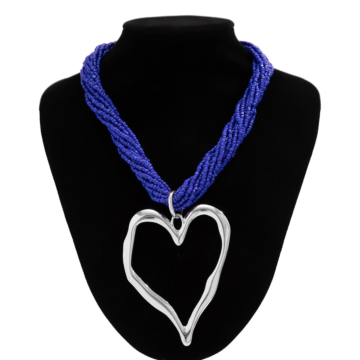 Multi-layer love heart pendant necklace