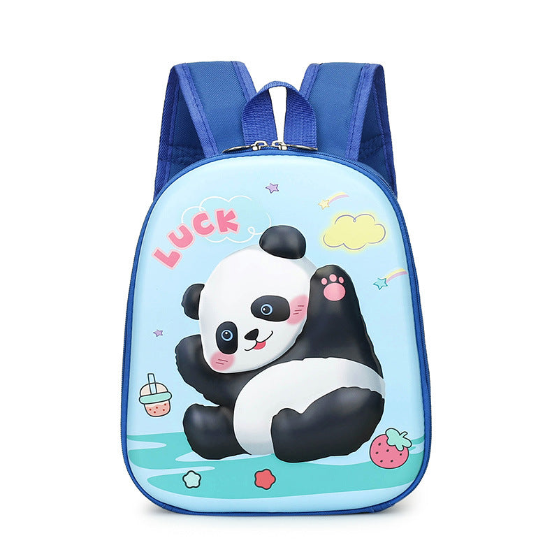 Cute eggshell panda bag baby school bag