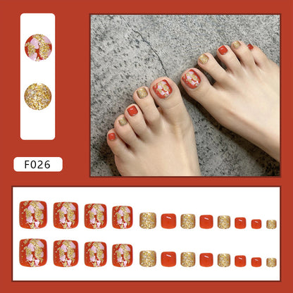 Detachable Fake Toe Nail Patches