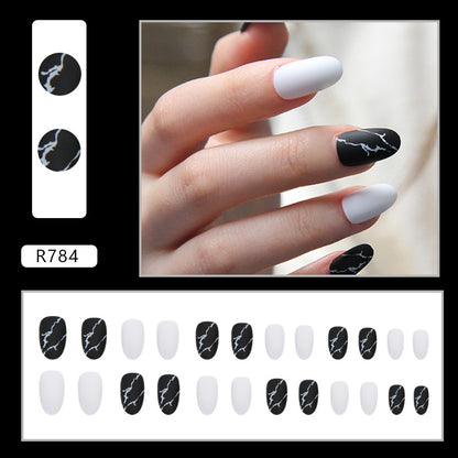 Matte Marble Nails