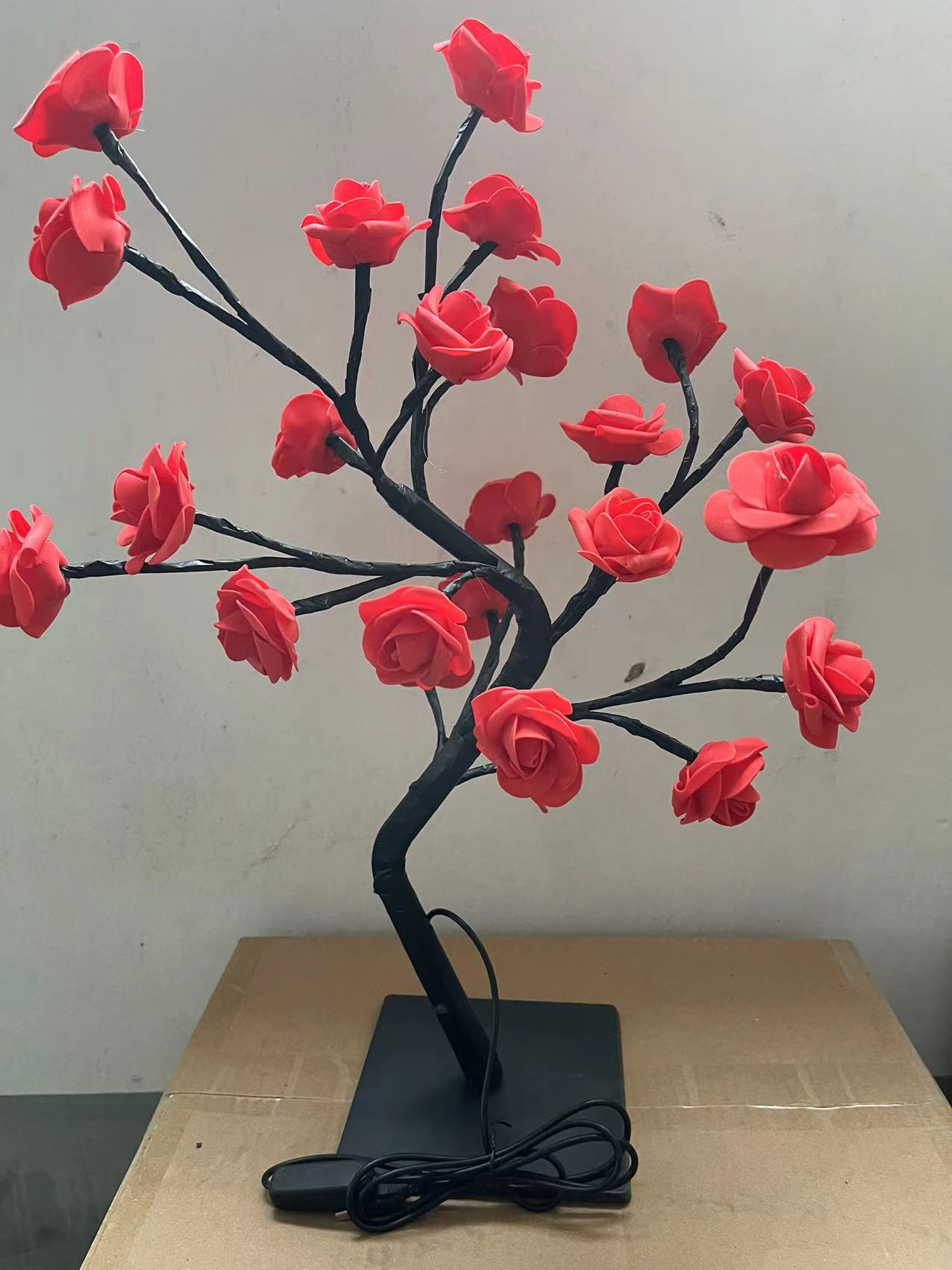 USB switch LED simulation rose tree lamp decoration night light