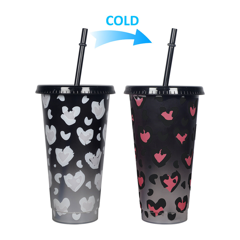 710Ml temperature-sensitive plastic color-changing cup