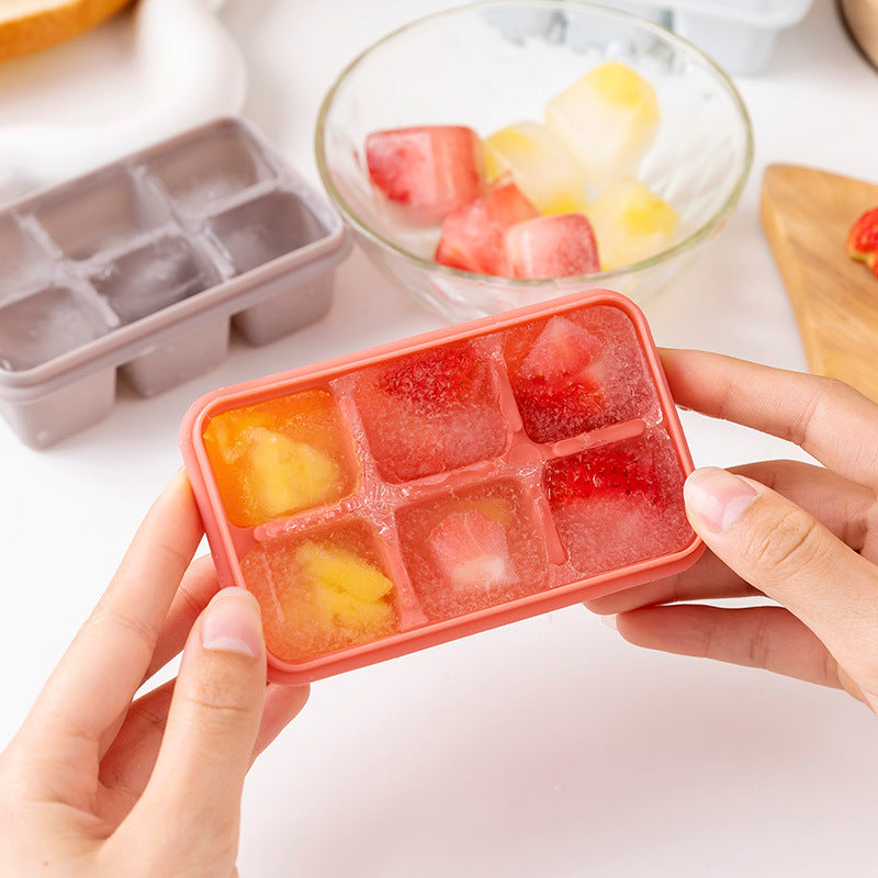 Silicone Ice Cube Tray with Lid