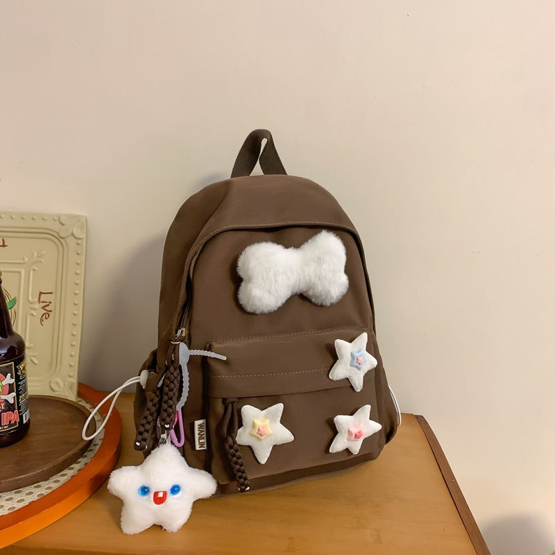 Cute solid color backpack