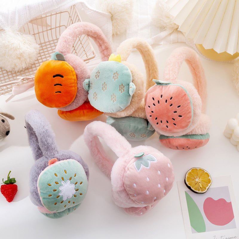 Adjustable Fruit Ear Muffs, Autumn/Winter Warm Ear Protectors