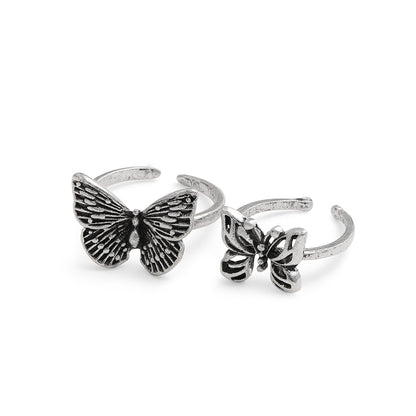 Trendy joint ring set 2 pieces