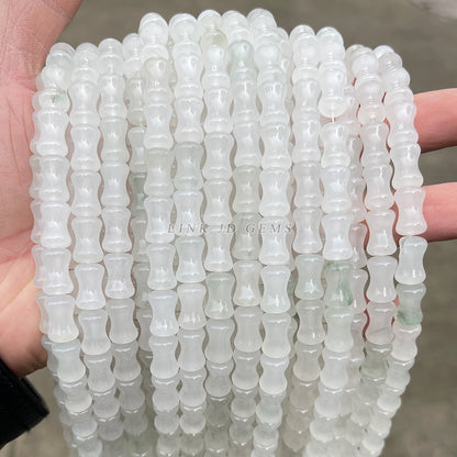 12Mm natural ice jade bamboo beads loose beads