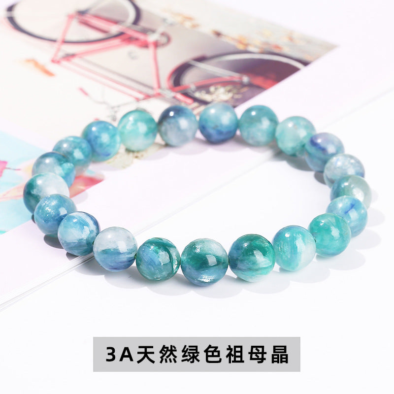 Natural green grandmother crystal bracelet