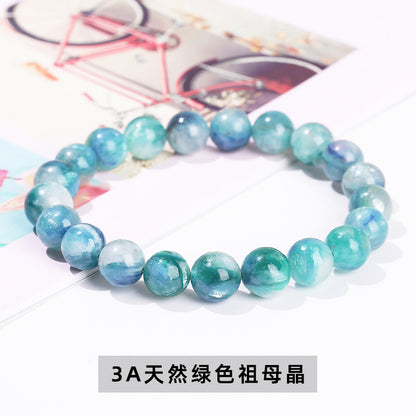 Natural green grandmother crystal bracelet