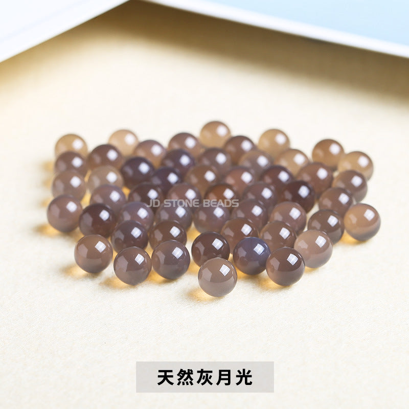 7A agate non-porous beads DIY jewelry stud earrings accessories