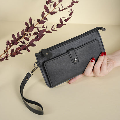 Portable buckle card bag clutch bag