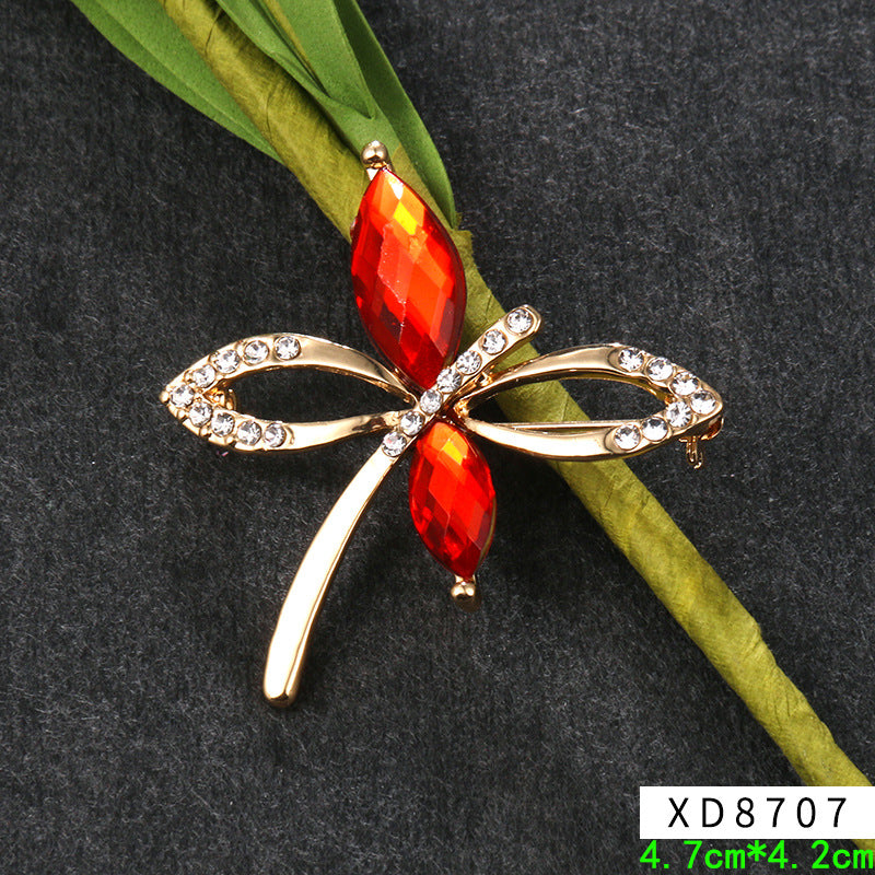 New simulated dragonfly brooch