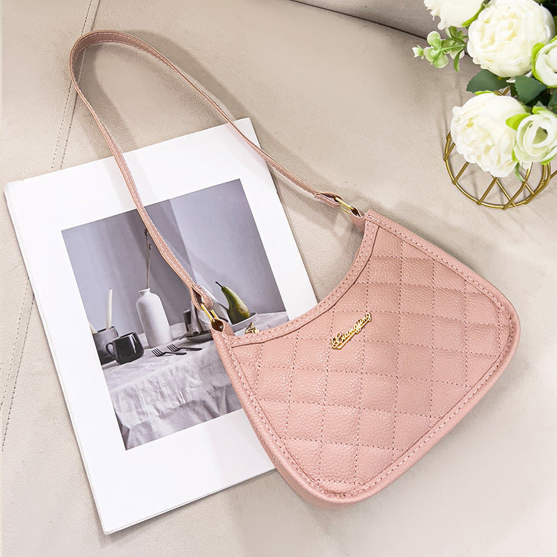 Lychee pattern shoulder bag