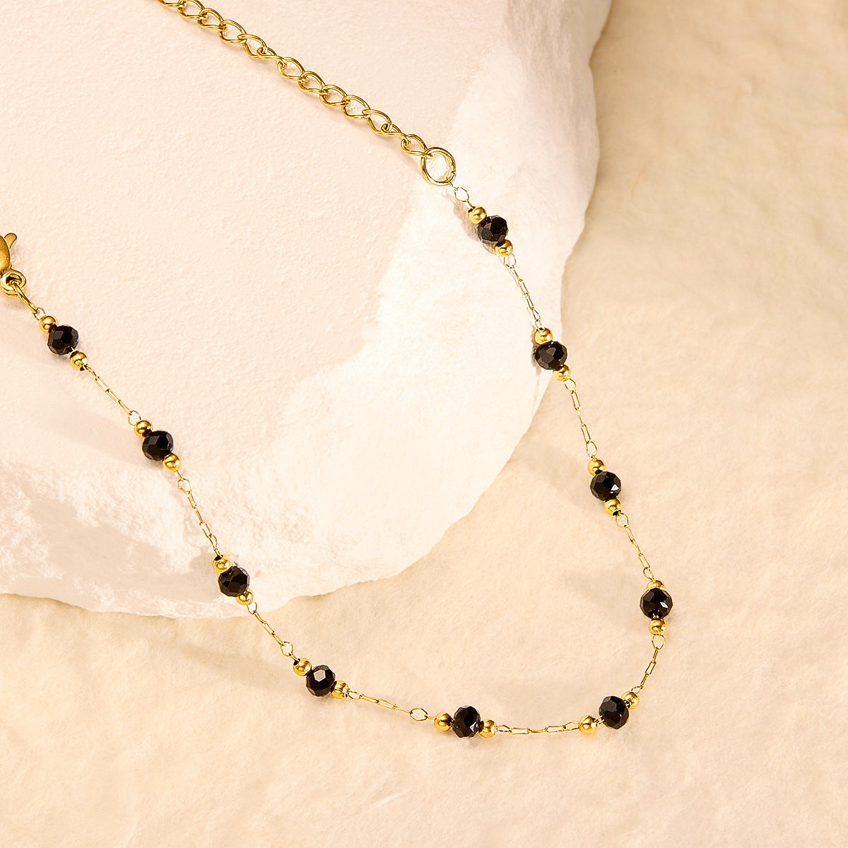 Obsidian Bead Bracelet for Women