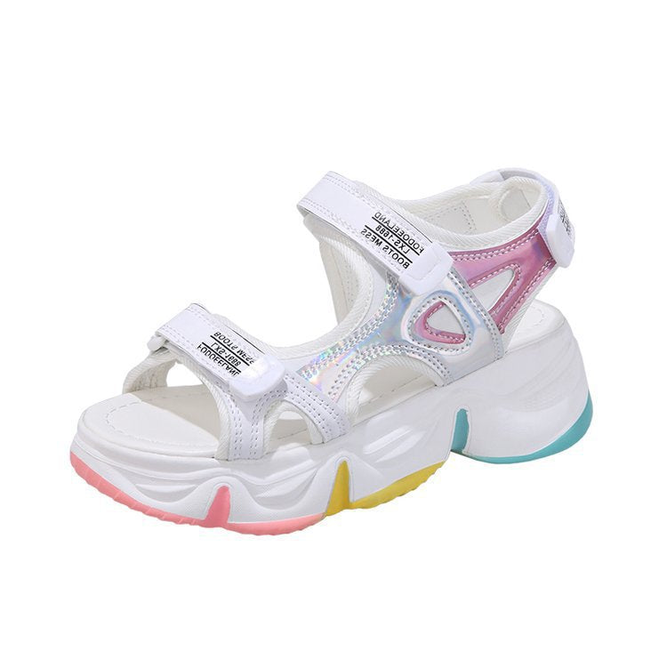 Rainbow soles sports sandals