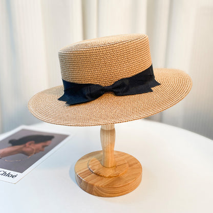 New French-Style Straw Hat Women Summer UV Protection