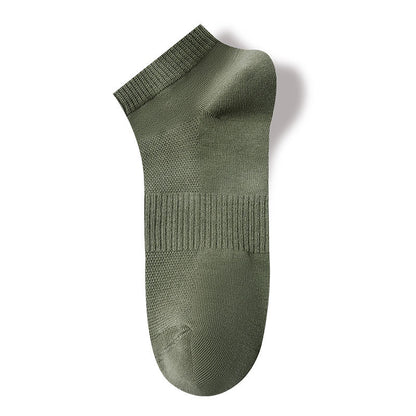 Men's Spring-Summer Thin Breathable Short Cotton Socks