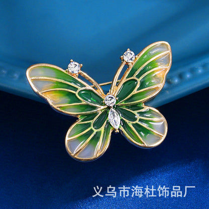 Butterfly clothing brooch