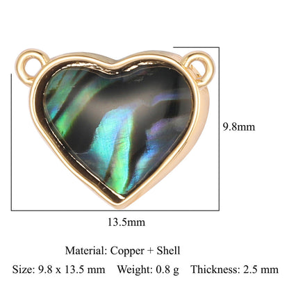 Shell copper jewelry connecting accessories