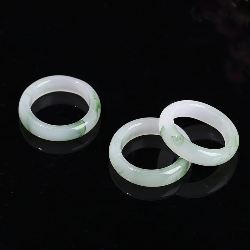 High quality imitation ice jade ring