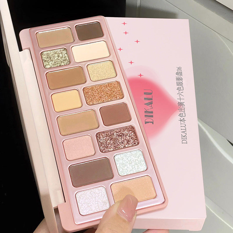 Paleta de sombras de ojos de 16 colores 