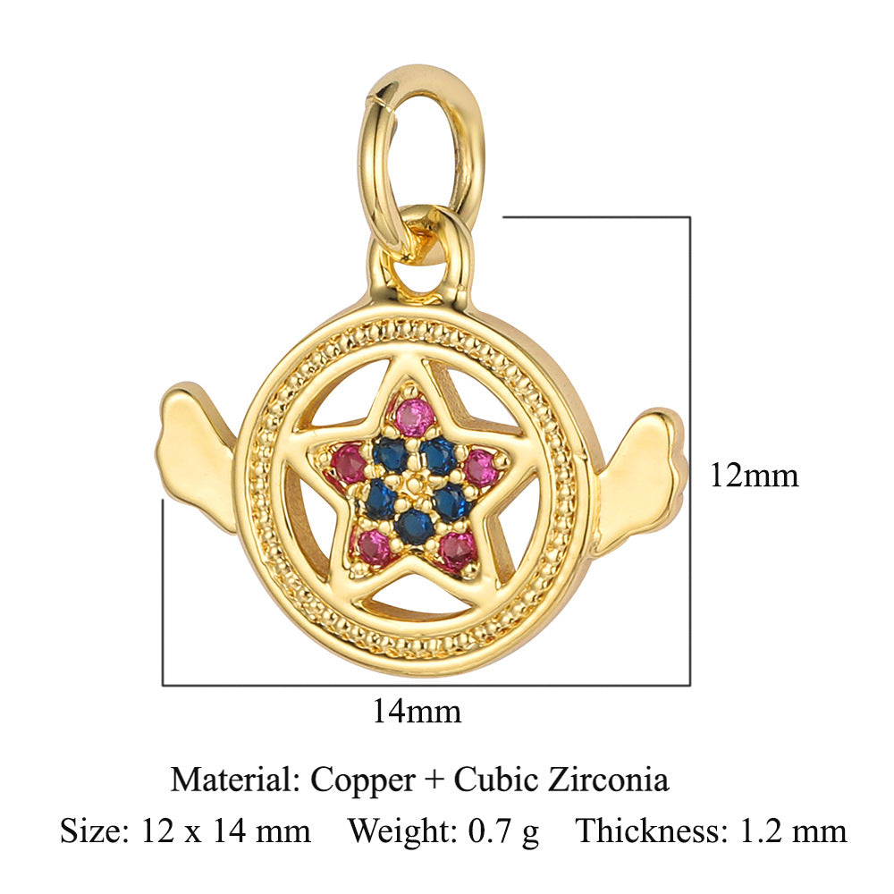 Lightning Crown Copper Zircon Pendant Accessories