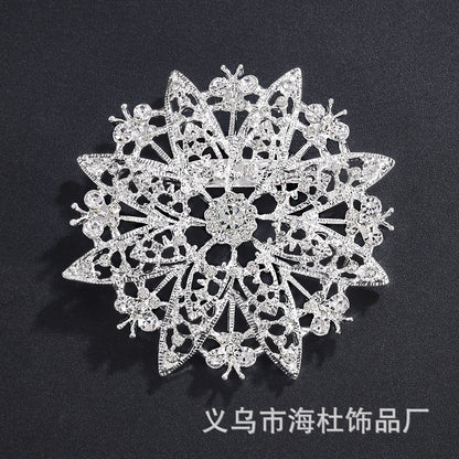 Alloy Rhinestone Brooch Pin