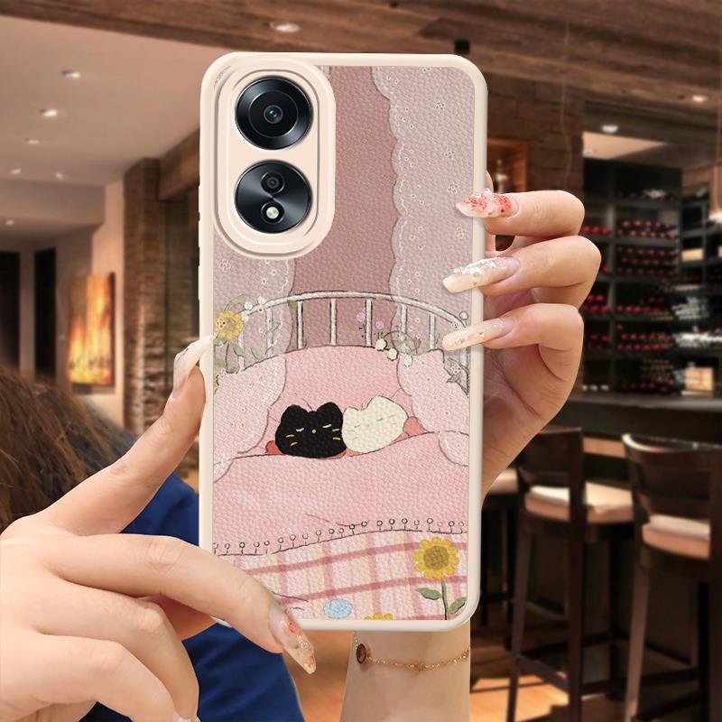 OPPO A58 Silicone Fun Anime Case Youth Trendy Creative Luxury