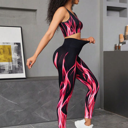 Conjunto de yoga Aurora teñido anudado 