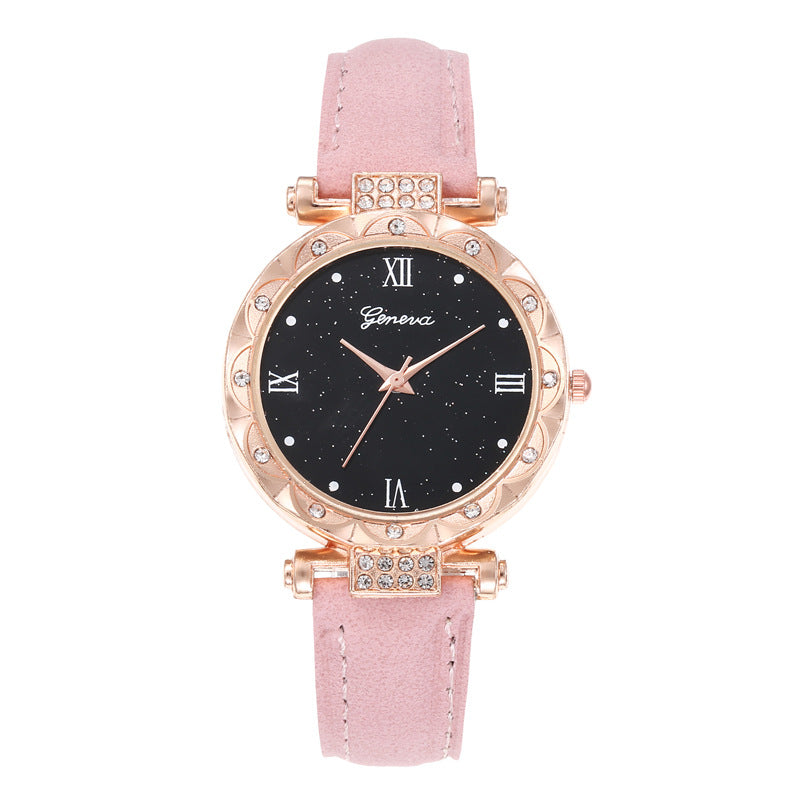 Diamond Roman Round Ladies Watch